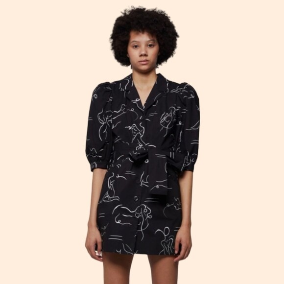 LHD Black Mini Dress - Picture 1 of 5